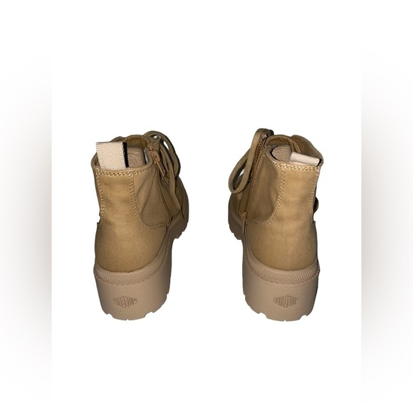 Free People Pallabase Twill Platform Sneaker Boot Lace Up NEW Women 10M Trails - Picture 6 of 13